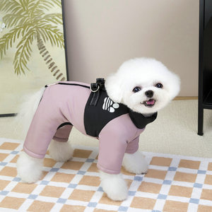 أفرول للخريف والشتاء بتصميم جديد ، أفرول بأربعة أرجل للحيوانات الأليفة - Product Image 2