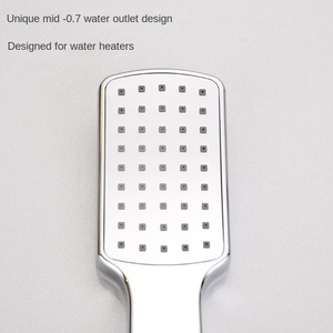 Nouveau Bain Moderne Carré Shampooing Économiseur <span class=keywords><strong>d</strong></span>'<span class=keywords><strong>Eau</strong></span> Rectangle Pluie Partielle Abs Chrome Pommeau de Douche à Main <span class=keywords><strong>pour</strong></span> salle de bain - Product Image 2