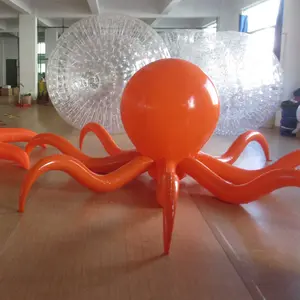 Precio de fábrica, pulpo inflable gigante personalizado para interiores y exteriores, decoración de pantallas publicitarias