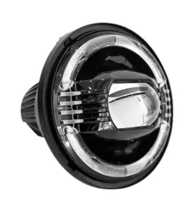 Perfect 2023 Best Selling 100W 7 inch Round LED Headlight with Bifocal Lens and blue start-up for Jeeps and motorbike