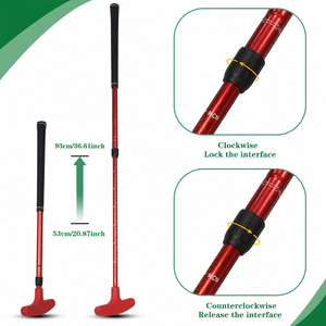 Anpassbarer Golf-Putter mit Zwei-Wege-Verstellung für Junioren und Erwachsene, Teleskop-Länge, Silikonkopf, Links- und Rechtshänder, OEM Großhandel - Product Image 3