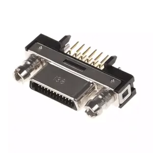 고품질 SDR 26 핀 암 피치 = 0.8mm (12226-1150-00FR) V/T PCBA용 SCSI VHDCI 26 핀 암 커넥터