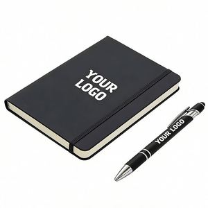 Wholesale Promo Gift A5 A6 Leather 80 <b>Sheets</b> With Custom Logo for Student Business Office School Elastic Strap Notebook - Product Image 1