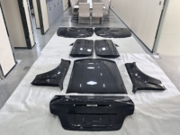Capot, coffre, ailes latérales, portes, toit en fibre de carbone pour BMW E82 E88 1M, ajustement parfait garanti