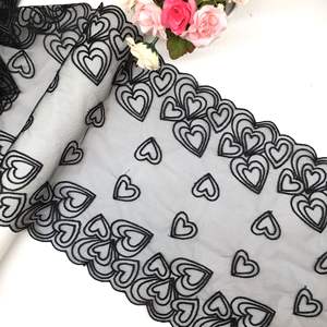 28CM çok renkler mevcut ev dekorasyon ve bayanlar Lingeries için güzel kalp şekli nakış dantel - Product Image 4