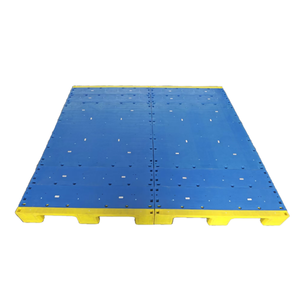 <span class=keywords><strong>Pallet</strong></span> in Plastica Riciclata Assemblato a 3 Traverse 2000mmx2000mmx150mm con Piano Chiuso in HDPP/HDPE per Stoccaggio Chimico - Product Image 2
