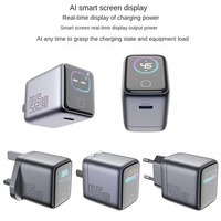 Nouveau Chargeur Mural USB-C GaN 45W Mini 2026 avec Affichage Intelligent IA pour iPhone 18, Téléphones, Tablettes, Ordinateurs Portables – Charge Rapide OEM