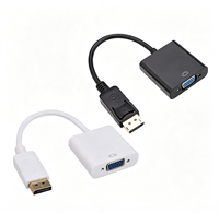Adaptateur DP vers VGA en cuivre, directement de l'usine, pour câble convertisseur VGA pour ordinateur personnel