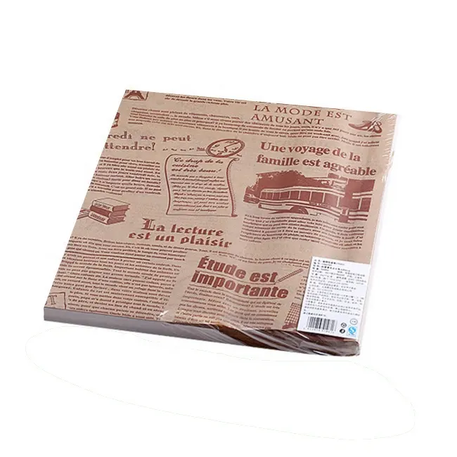 High temperature resistant oil-proof paper food grade waterproof for air fryer liners parchment paper greaseproof paper