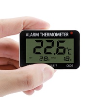 Thermomètre de conservation des aliments, affichage grand écran réfrigérateur médical cuisine domestique thermomètre d'alarme haute et basse C605