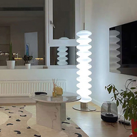 Lampe de sol en verre postmoderne ECOJAS pour usage hôtelier, éclairage LED, salon, chambre, bureau, lampe de table d'angle