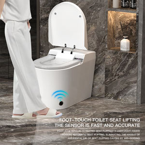 Vente flash - Siège <span class=keywords><strong>de</strong></span> toilette intelligent à couvercle automatique, changement automatique <span class=keywords><strong>de</strong></span> film, télécommande, design moderne, montage au sol - Product Image 4