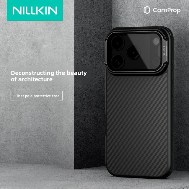Nillkin Carboprop Case 600D Aramid Fiber Made Phone Cover for Iphone 18 17 Pro Max Eco-friendly Ultra Thin Lightweight Design
