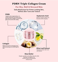 Crème visage anti-âge PDRN avec acide hyaluronique et beurre de karité hydratant et nourrissant, soin de la peau au beurre de karité, marque privée OEM