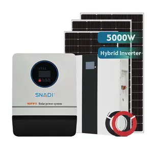 SNADI工厂5KW 5000w 48v off电网低频mpp太阳能混合逆变器太阳能控制器逆变器太阳能发电系统