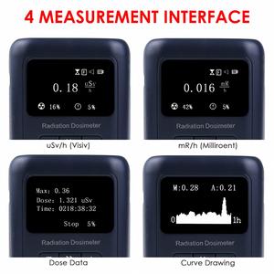 เครื่องวัดรังสีแบบดิจิตอลความไวสูง เครื่องวัดปริมาณรังสี เครื่องตรวจจับรังสีเบต้า แกมมา เอ็กซ์เรย์ พร้อมฟังก์ชั่นเตือนภัย และฟังก์ชั่นจับค่าค้างไว้ - Product Image 4