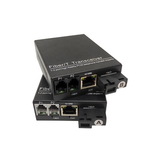 2-Cổng FXO/FXS RJ45 Điện Thoại Thoại Và Ethernet Chuyển Đổi Analog Điện Thoại Để Pbx Qua IP Mạng Sợi Quang Công Nghệ - Product Image 2