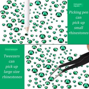 Set de 12 cajas de brocas para <span class=keywords><strong>uñas</strong></span> de fondo plano con 12 compartimentos, modelo Summer 2100, con <span class=keywords><strong>uñas</strong></span> de cristal brillantes para decoración DIY de fundas de teléfono - Product Image 4