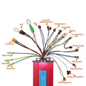 Controlador sin escobillas de 36V 48V 52V 60V 72V 720W 1800W 20A-25A para bicicleta eléctrica, piezas de E-bike, E-Scooter - Product Image 6