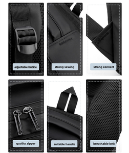 Zaino per Computer Portatile da 15.6 Pollici, Impermeabile in Nylon, Espandibile, da Viaggio e Lavoro, per Uomo, con Logo Personalizzato - Product Image 3