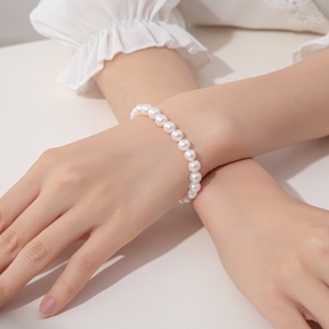 Bracciale donna Charm argento con perle stile classico per matrimoni feste <span class=keywords><strong>festa</strong></span> <span class=keywords><strong>della</strong></span> <span class=keywords><strong>mamma</strong></span> regalo dalla fabbrica prezzi diretti - Product Image 5