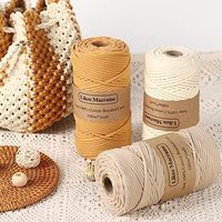Cordón Decorativo de Macramé de Algodón Natural Suave, para Manualidades, Tejido, Cortina, Cordón para Colgar de Colores