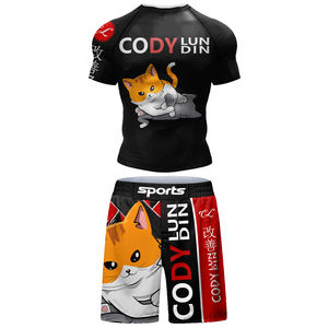 Pantalones de compresión personalizados con estampado 3D, Rashguard, Camisetas ajustadas de kickboxing, Pantalones, Nuevo conjunto de boxeo, Ropa de combate Muay Thai - Product Image 4