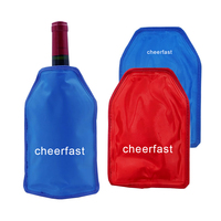 Manchon rafraîchissant pour vin Cheerfast, refroidissement rapide et maintien au frais longue durée pour vin rouge, vin mousseux et champagne