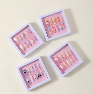 Uñas de ABS de longitud media <span class=keywords><strong>con</strong></span> temática de animales de dibujos animados bonitos para niños <span class=keywords><strong>con</strong></span> gato blanco <span class=keywords><strong>Cocker</strong></span> Spaniel <span class=keywords><strong>Golden</strong></span> Retriever para dedos - Product Image 1