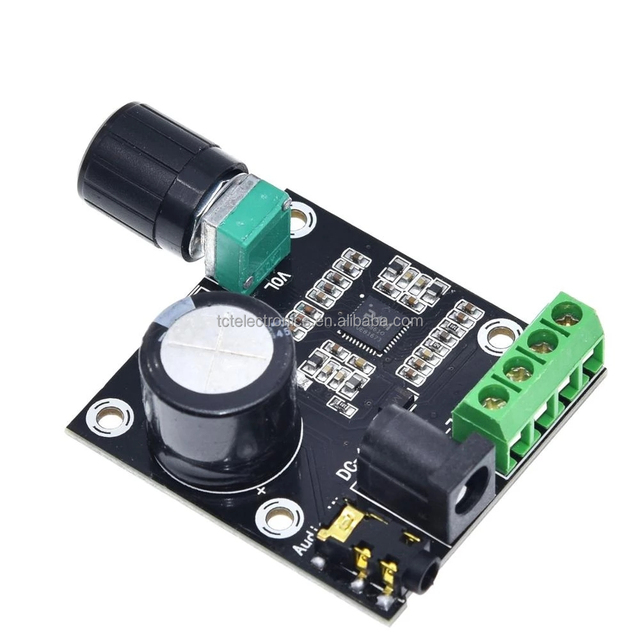 PAM8610 dual-channel 12V high-definition power amplifier board 15W*2 high-power power amplifier module