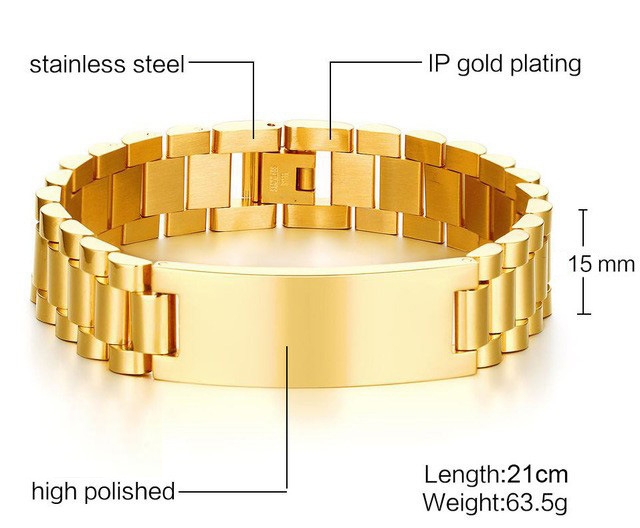 ทอง, ความกว้าง: 15 มม.