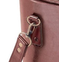 Sac de transport en cuir PU personnalisé avec logo, couleur marron, Rhapsody Deluxe, isotherme, pour 3 bouteilles de vin, sacs à vin
