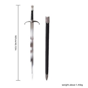Épée Longclaw - Réplique de Jon Snow de <span class=keywords><strong>Game</strong></span> <span class=keywords><strong>of</strong></span> Thrones, accessoire de cosplay, décoration, collection, exposition, vente en gros - Product Image 6