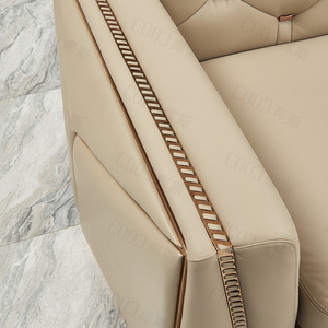 Clubhaus Sitze cke Lounge Schnitts ofa Set Hoher Handlauf 3-teiliges Sofa Italienisch Luxus Vintage Echt leder 1 2 3 Sofa - Product Image 3