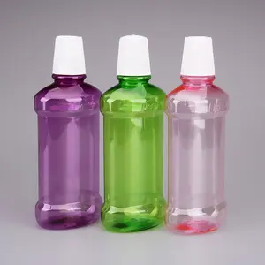 Botella vacía de plástico PET para lavado de boca, 150ml, 250ml, 360ml