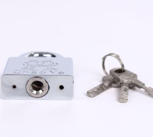 Cadenas carré à aube en acier chromé étanche de haute qualité avec 3 clés à aubes en acier cadenas de 30MM - Product Image 3