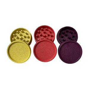 Broyeur à herbes en plastique biodégradable 55 mm 2 pièces avec logo personnalisé en fibre, vente en gros 2026, pour accessoires de fumée - Product Image 6