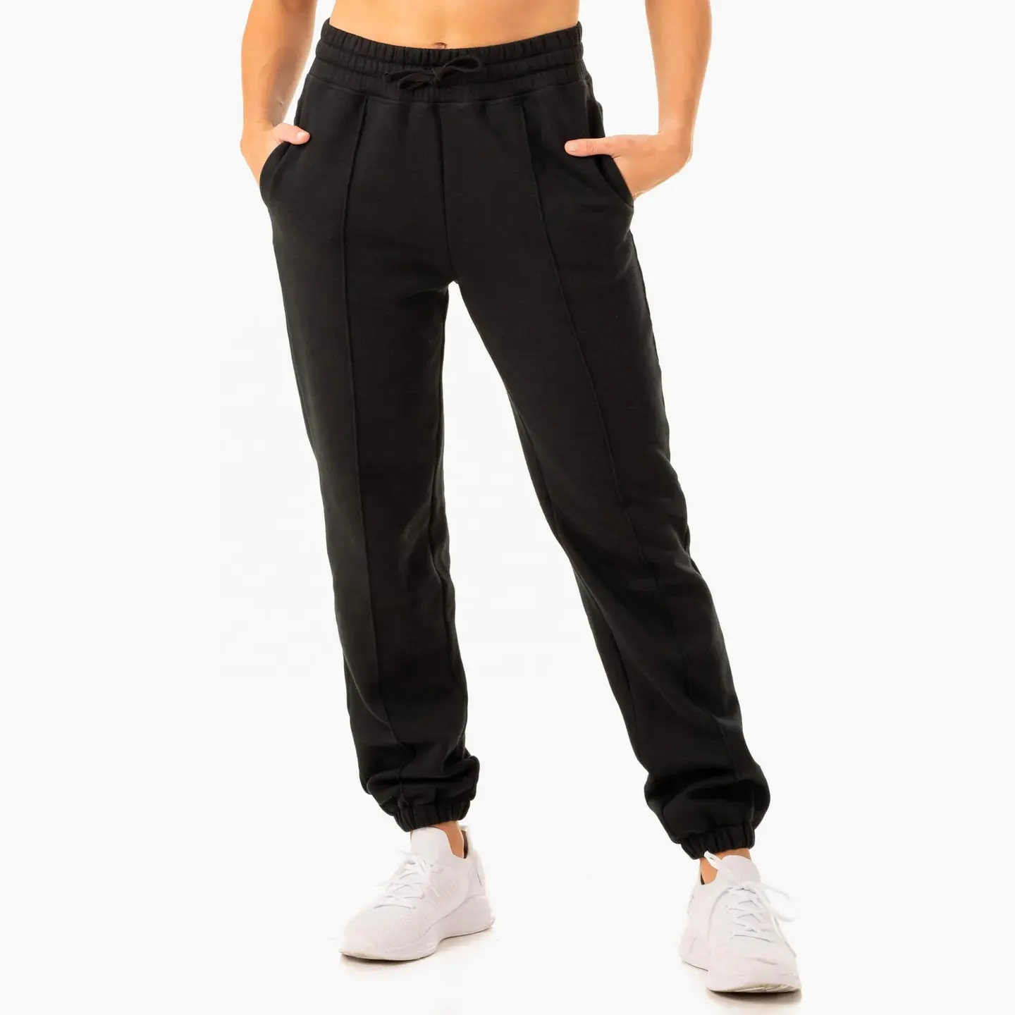 Yeni varış özel Logo yüksek belli kadın pantolon spor atletik bayanlar için eşofman altları günlük joggers sweatpants