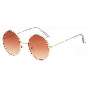 <b>Round</b> Retro Sunglasses Women Gold Silver Frame <b>Mirror</b> Lenses UV400 Protection Fashionable Candy Color Glasses Fall 2021 - Product Image 5