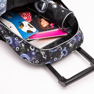 2021 New Trolley Spaceman School <b>Backpack</b> Boys Children Wheeled Cartoon School Bag <b>Backpack</b> - Product Image 2
