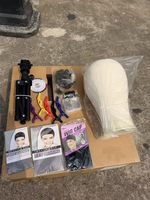 Kit professionnel de fabrication de perruques 85 pièces, comprenant une tête de mannequin en toile de liège de 23 pouces avec support trépied, un peigne, un bonnet à perruque, un bandeau et un ensemble d'outils