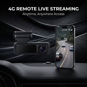 Caméra de tableau de bord 4G à double objectif 4K Plus 1080P avec détection humaine IA, diffusion en direct à distance, stockage cloud, DVR de <span class=keywords><strong>voiture</strong></span> HOTKam - Product Image 5
