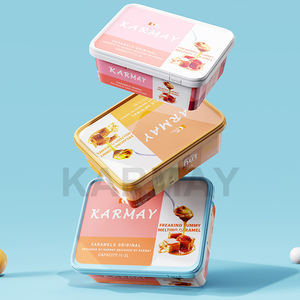 Iml rectangulaire écologique de 1000ml, emballage de beurre blanc inviolable, boîte en plastique avec couvercle - Product Image 5