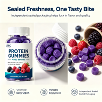 Gummies Protéinés SYC BIO aux Baies Mixtes – Formule de Soutien Quotidien au Bien-être – 60 Unités 180g – Vente en Gros, Marque Privée, OEM
