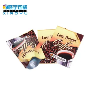 Wholesale aluminum foil empty hanging ear drip coffee filter sachet package bag coffee powder packing pouch bag