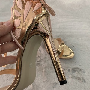 2024 New Fashion Ladies Peep Toe Stiletto Wedding Shoes High Heels for Women - Product Image 4