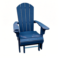 Chaises Adirondack pliantes en plastique personnalisées, imperméables, pour jardin, patio, plage, piscine