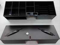 Boîtier en métal flip top caissier boîte RJ12 couvercle verrouillable tiroir-caisse 6 billets/8 pièces