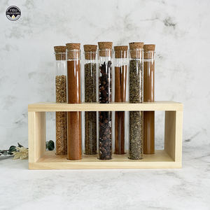 Customized 10-Hole Wooden Test Tube <strong>Rack</strong> For Laboratory Supplies - Product Image 3