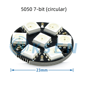 AI-KSEN WS2812 5050 RGB красочный светодиод со встроенным полноцветным драйвером, цветное световое кольцо, квадратный окружающий свет - Product Image 3